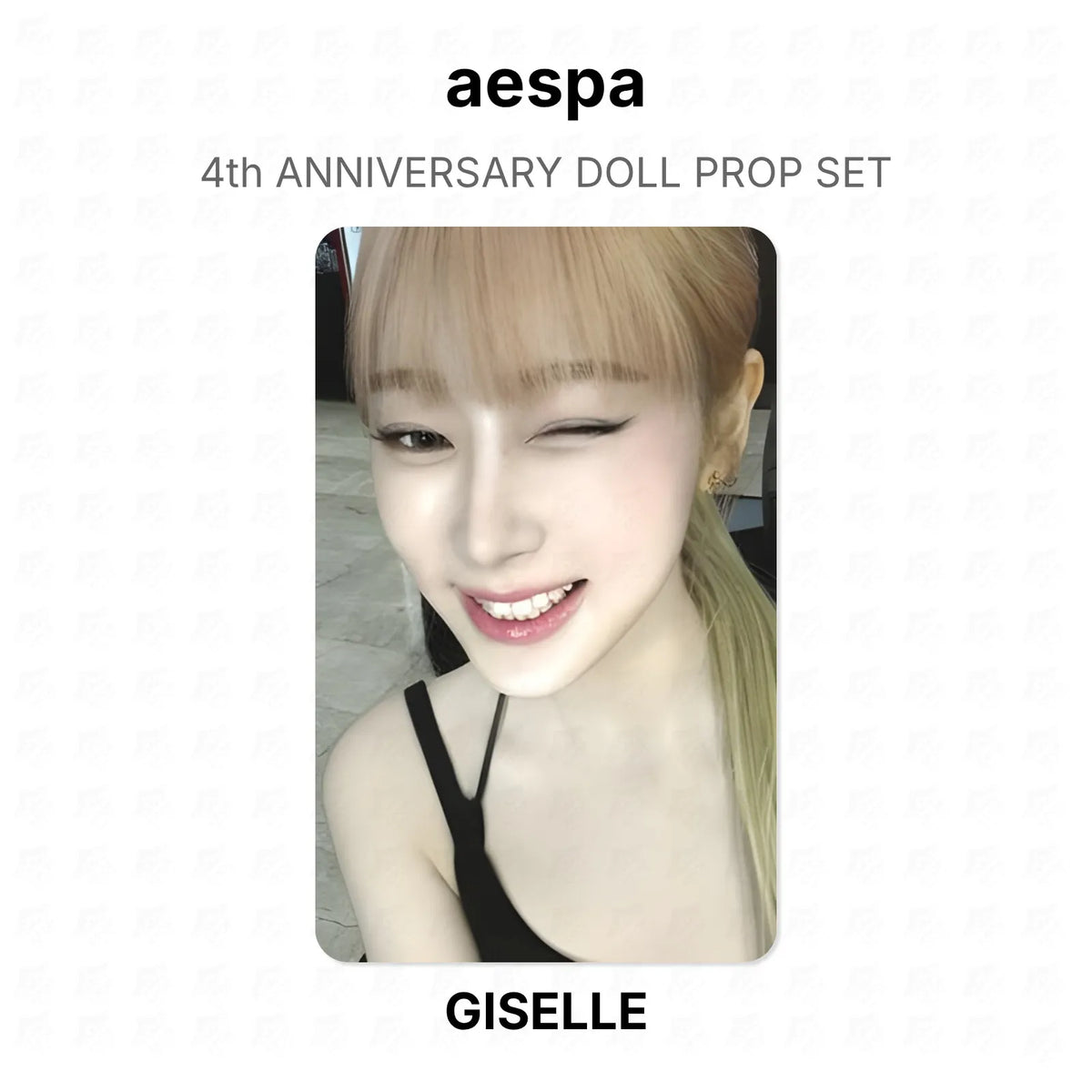 aespa 4th ANNIVERSARY DOLL PROP SET Official Photocard