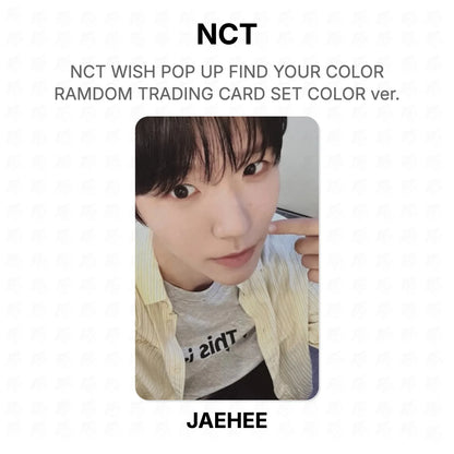 NCT WISH POP UP FIND YOUR COLOR RAMDOM TRADING CARD SET COLOR ver. Official Photocard