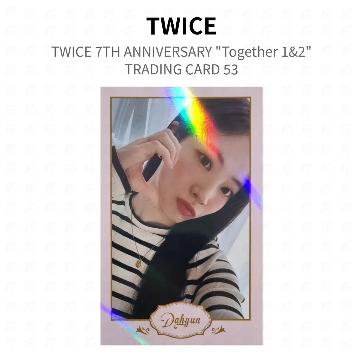 TWICE 7TH ANNIVERSARY "Together 1&2" TRADING CARD 53 Official Photocard