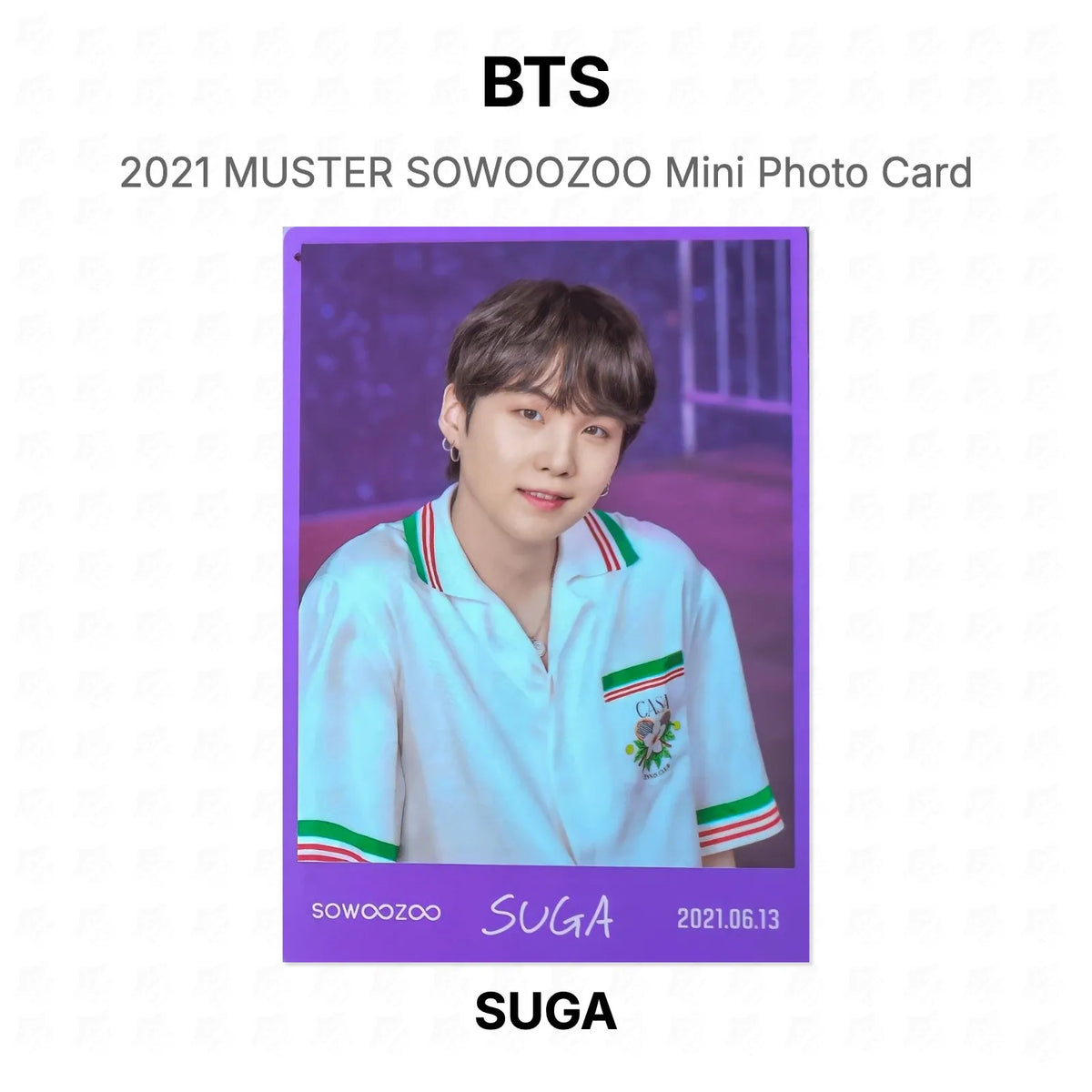 BTS 2021 MUSTER SOWOOZOO Mini Photo Card โฟโต้การ์ดของแท้