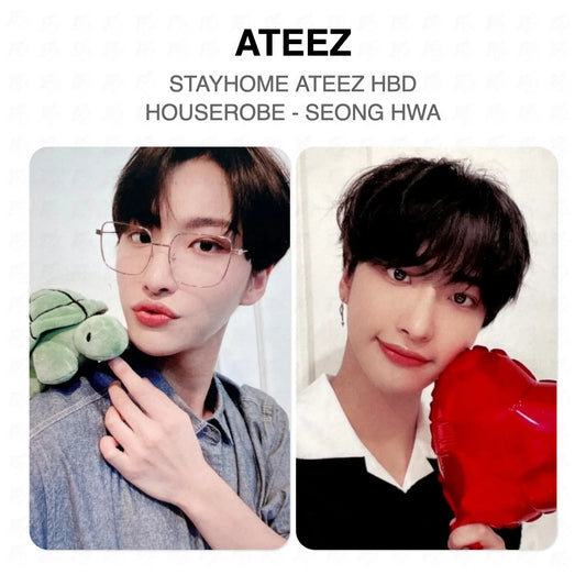 ATEEZ STAYHOME ATEEZ HBD HOUSEROBE - SEONG HWA Official Photocard