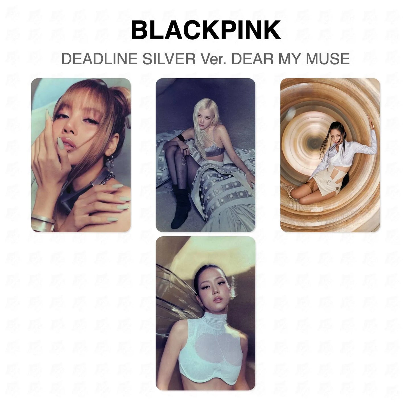 BLACKPINK DEADLINE SILVER Ver. DEAR MY MUSE Official Photocard
