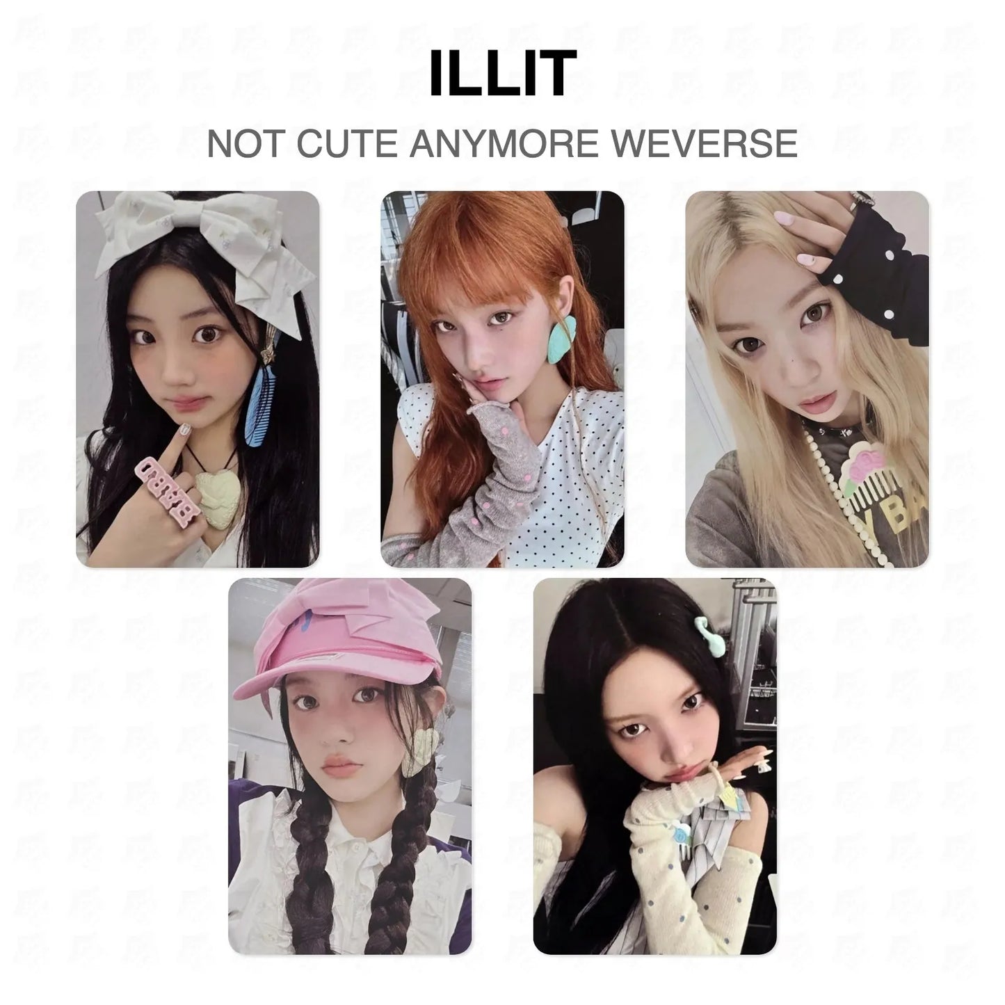 ILLIT NOT CUTE ANYMORE WEVERSE Official Photocard