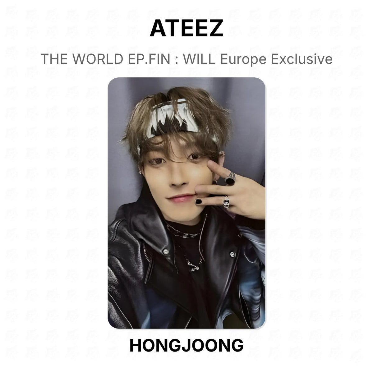 ATEEZ THE WORLD EP.FIN : WILL Europe Exclusive Official Photocard