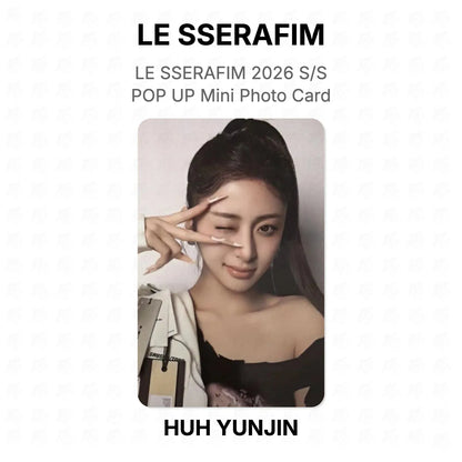 LE SSERAFIM 2026 S/S POP UP Mini Photo Card Official Photocard
