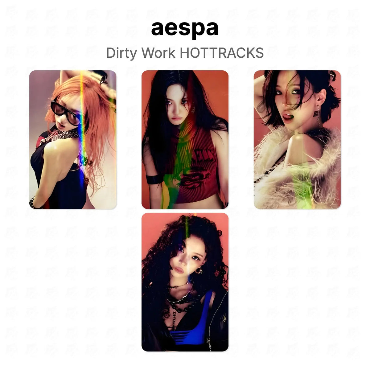 aespa Dirty Work HOTTRACKS Official Photocard
