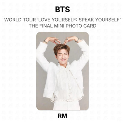 BTS WORLD TOUR ‘LOVE YOURSELF: SPEAK YOURSELF’ THE FINAL MINI PHOTO CARD photocard oficial
