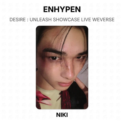 ENHYPEN DESIRE : UNLEASH SHOWCASE LIVE WEVERSE Official Photocard