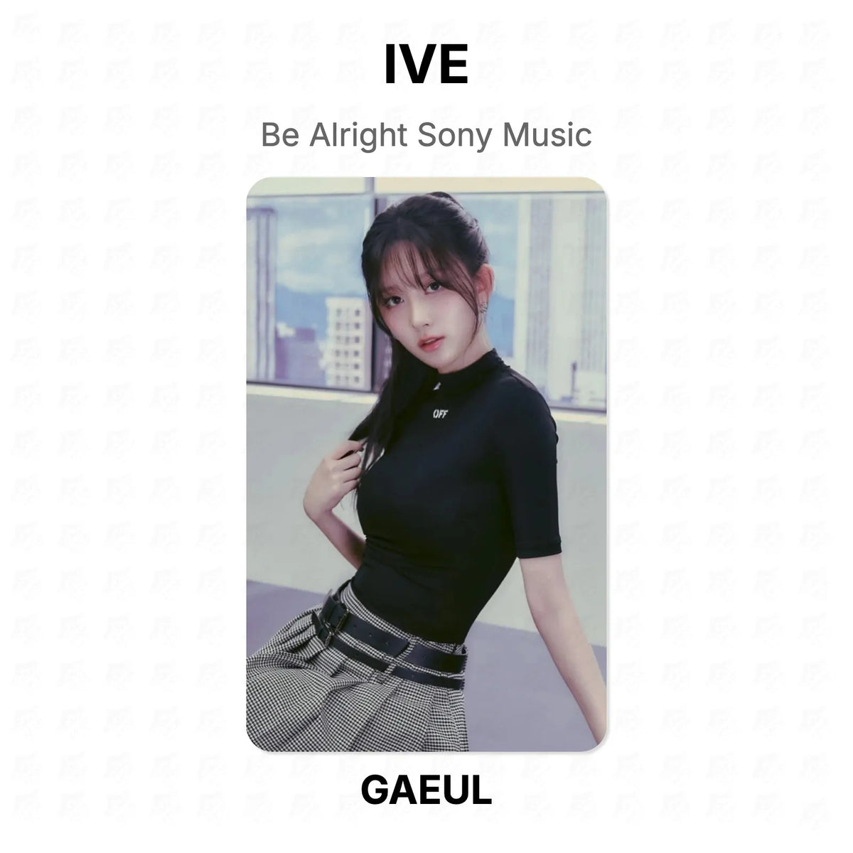 IVE Be Alright Sony Music Official Photocard