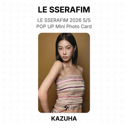 LE SSERAFIM 2026 S/S POP UP Mini Photo Card Official Photocard