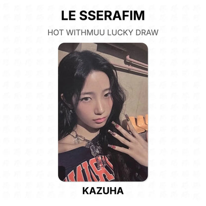 LE SSERAFIM HOT WITHMUU LUCKY DRAW Official Photocard