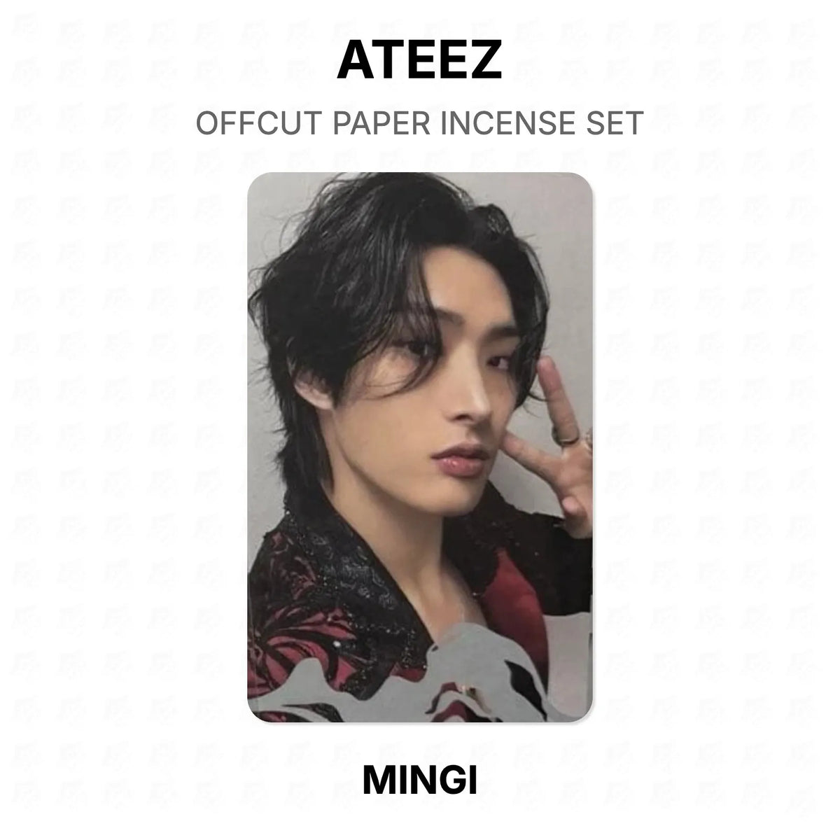 ATEEZ OFFCUT PAPER INCENSE SET Official Photocard
