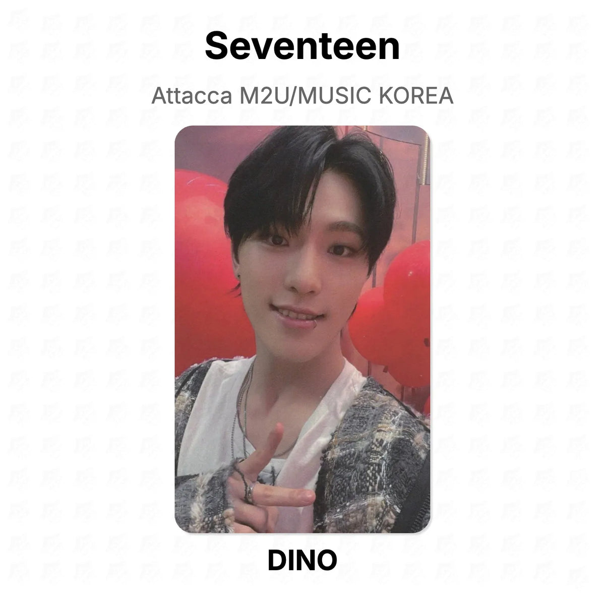 Seventeen Attacca M2U/MUSIC KOREA Official Photocard