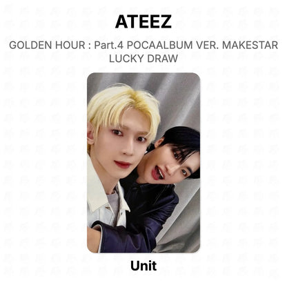 ATEEZ GOLDEN HOUR : Part.4 POCAALBUM VER. MAKESTAR LUCKY DRAW Official Photocard