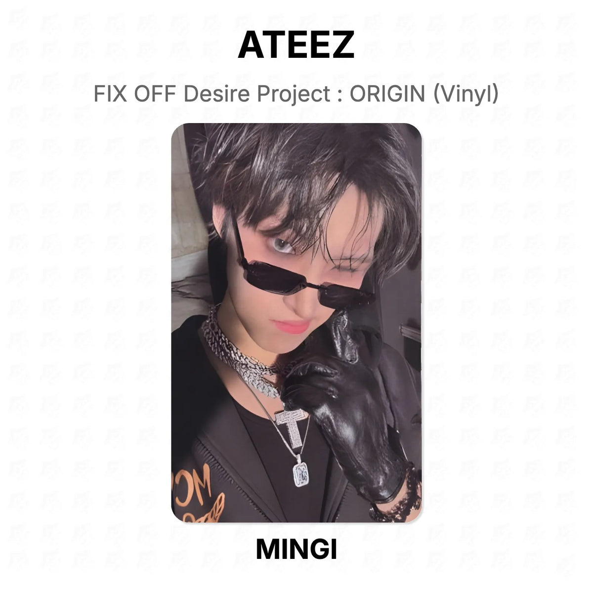 ATEEZ FIX OFF Desire Project : ORIGIN (Vinyl) Official Photocard