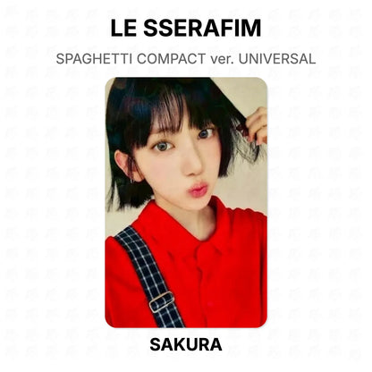 LE SSERAFIM SPAGHETTI COMPACT ver. UNIVERSAL Official Photocard