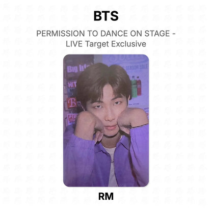 BTS PERMISSION TO DANCE ON STAGE - LIVE Target Exclusive Official Photocard