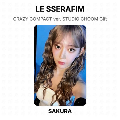 LE SSERAFIM CRAZY COMPACT ver. STUDIO CHOOM Gift Official Photocard
