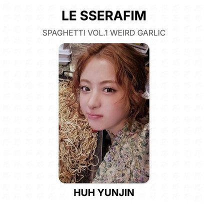 LE SSERAFIM SPAGHETTI VOL.1 WEIRD GARLIC Official Photocard