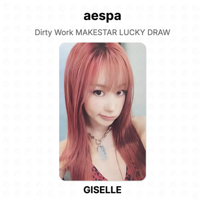 aespa Dirty Work MAKESTAR LUCKY DRAW Official Photocard