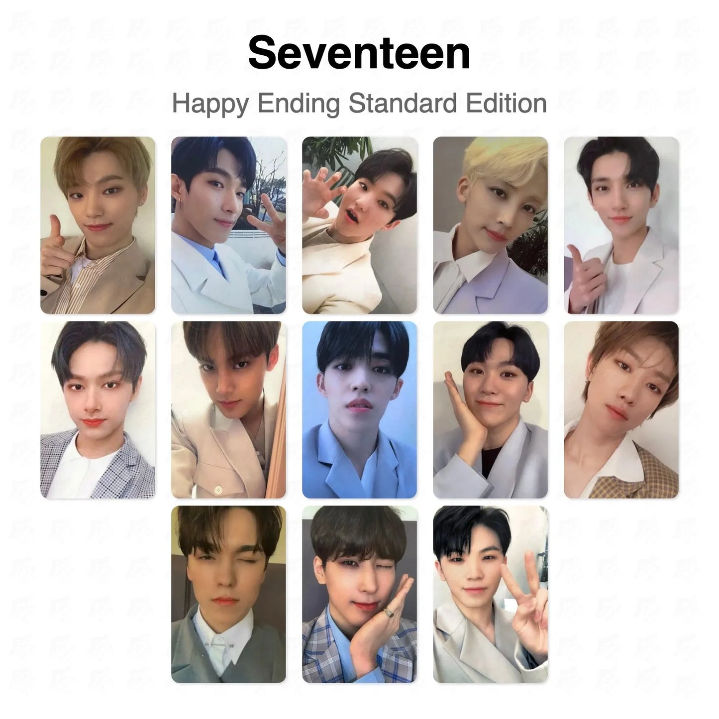 Seventeen Happy Ending Standard Edition Official Photocard