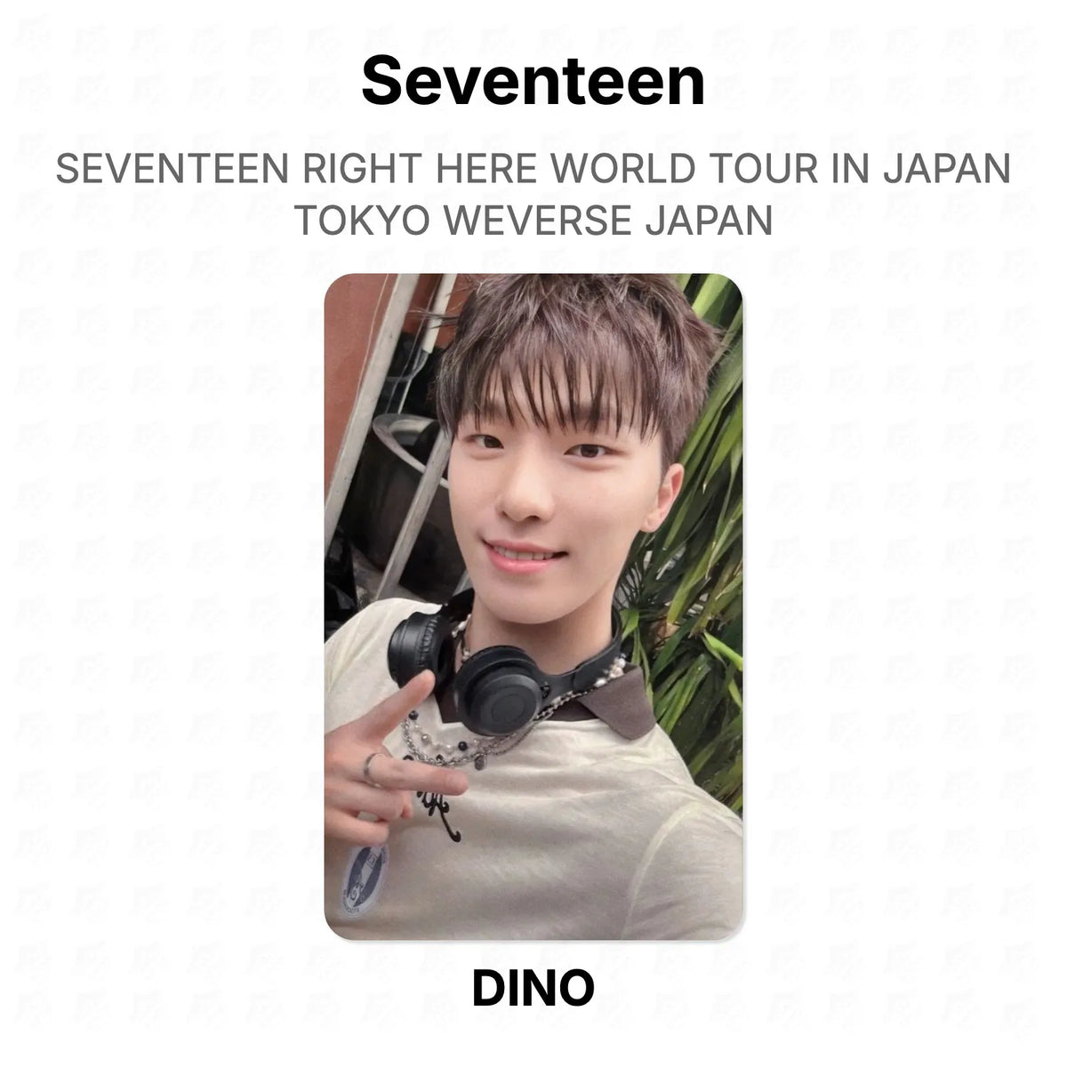 Seventeen RIGHT HERE WORLD TOUR IN JAPAN TOKYO WEVERSE JAPAN Official Photocard