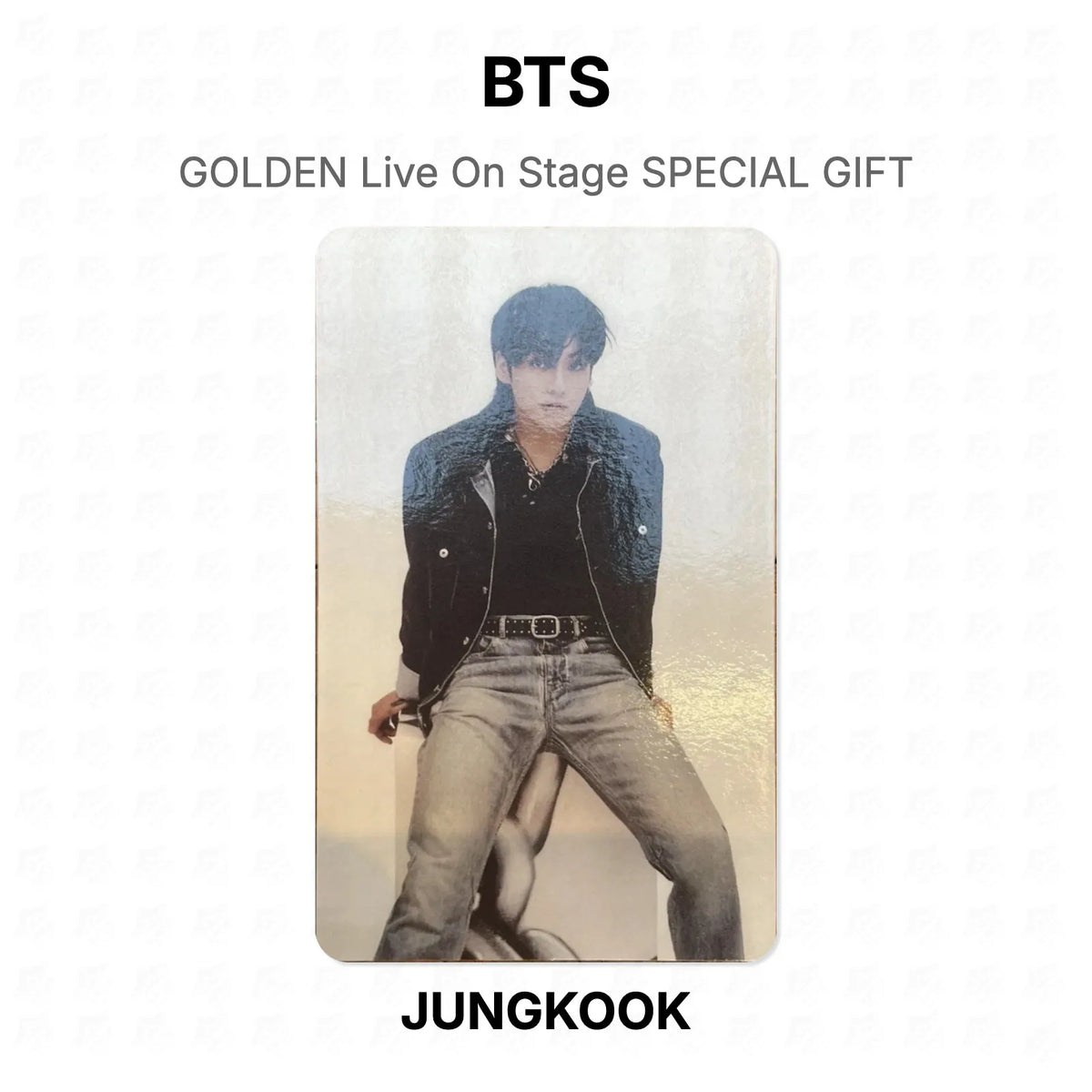 BTS GOLDEN Live On Stage SPECIAL GIFT photocard ufficiale