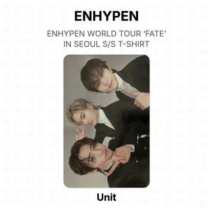 ENHYPEN WORLD TOUR ‘FATE’ IN SEOUL S/S T-SHIRT Official Photocard