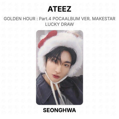 ATEEZ GOLDEN HOUR : Part.4 POCAALBUM VER. MAKESTAR LUCKY DRAW Official Photocard