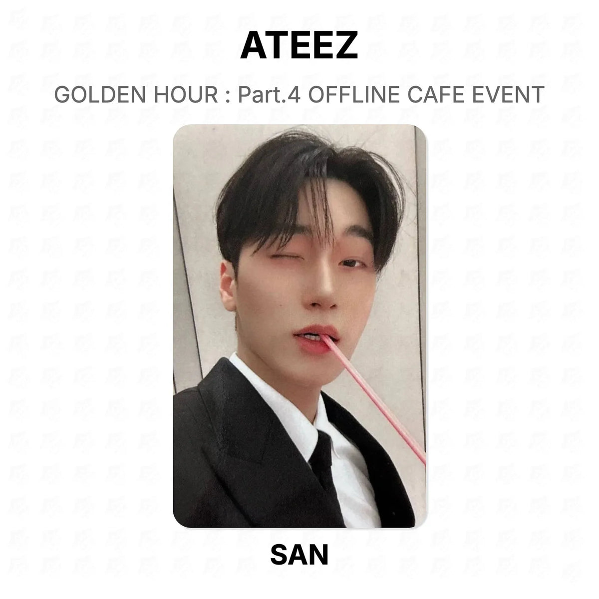 ATEEZ GOLDEN HOUR : Part.4 OFFLINE CAFE EVENT Official Photocard