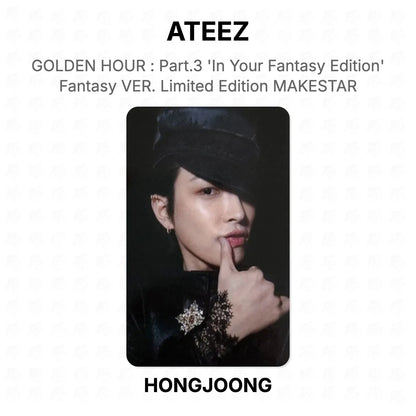 ATEEZ GOLDEN HOUR : Part.3 'In Your Fantasy Edition' Fantasy VER. Limited Edition MAKESTAR Official Photocard