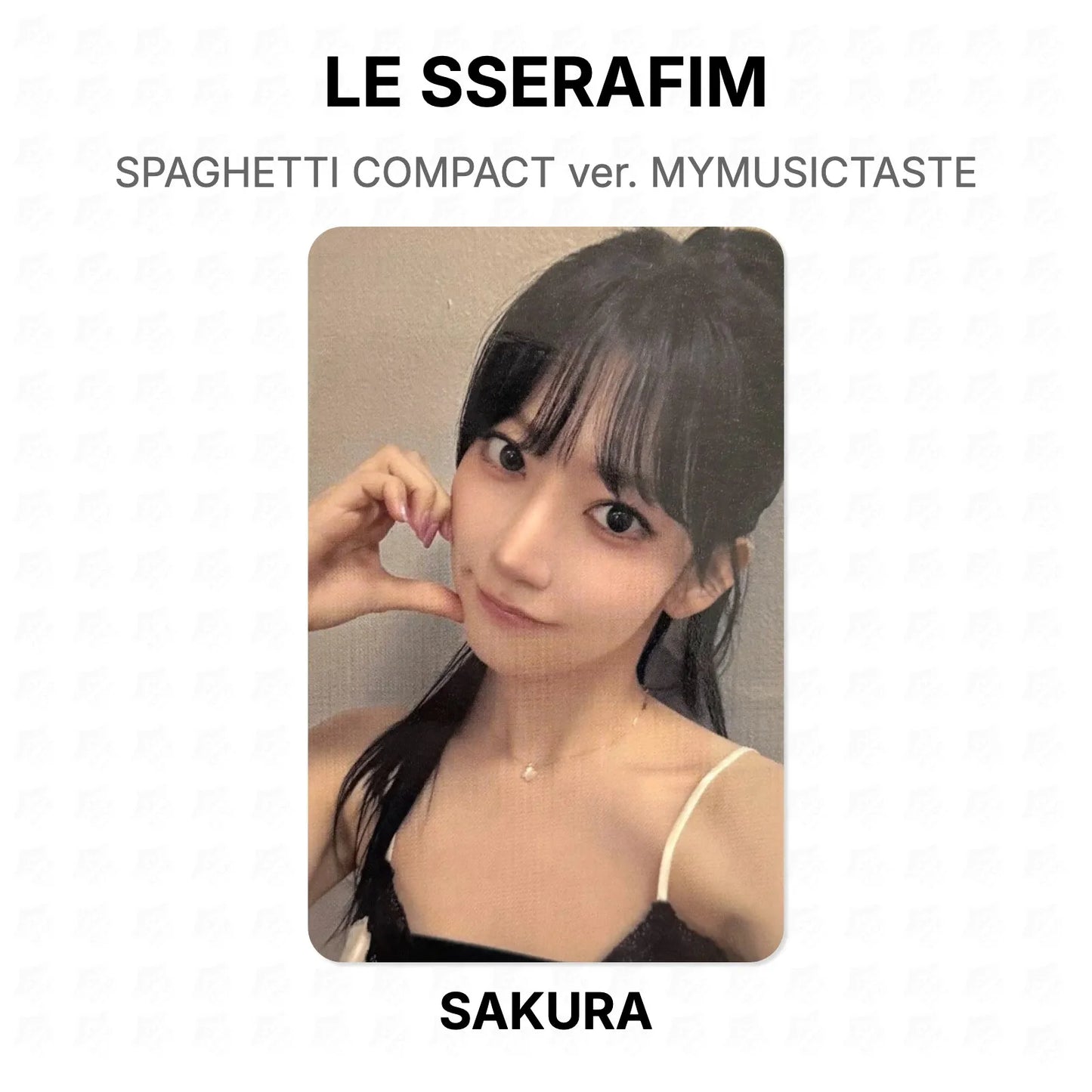LE SSERAFIM SPAGHETTI COMPACT ver. MYMUSICTASTE Official Photocard