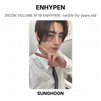 ENHYPEN DICON VOLUME N°19 ENHYPEN : tw(EN-)ty years old Official Photocard
