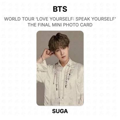 BTS WORLD TOUR ‘LOVE YOURSELF: SPEAK YOURSELF’ THE FINAL MINI PHOTO CARD photocard oficial