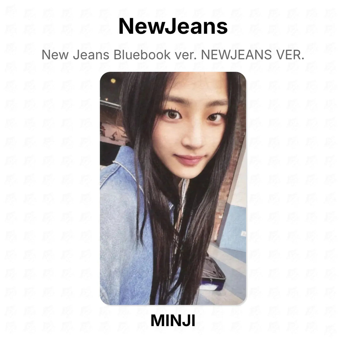 NewJeans New Jeans Bluebook ver. NEWJEANS VER. Official Photocard