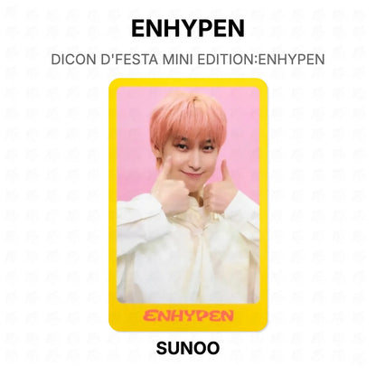 ENHYPEN DICON D'FESTA MINI EDITION:ENHYPEN Official Photocard