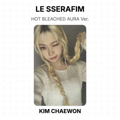 LE SSERAFIM HOT BLEACHED AURA Ver. Official Photocard