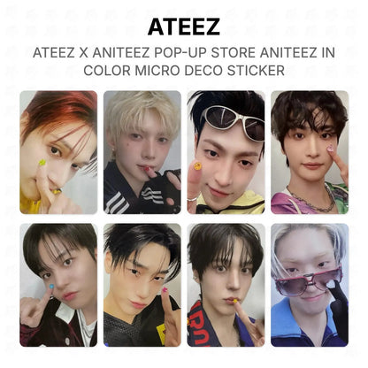 ATEEZ X ANITEEZ POP-UP STORE ANITEEZ IN COLOR MICRO DECO STICKER Official Photocard