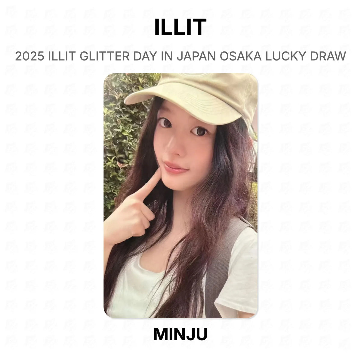 ILLIT 2025 ILLIT GLITTER DAY IN JAPAN OSAKA LUCKY DRAW Official Photocard