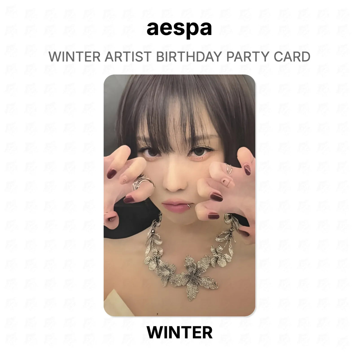 aespa WINTER ARTIST BIRTHDAY PARTY CARD Official Photocard