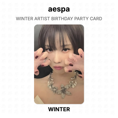 aespa WINTER ARTIST BIRTHDAY PARTY CARD Official Photocard