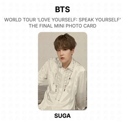 BTS WORLD TOUR ‘LOVE YOURSELF: SPEAK YOURSELF’ THE FINAL MINI PHOTO CARD photocard oficial