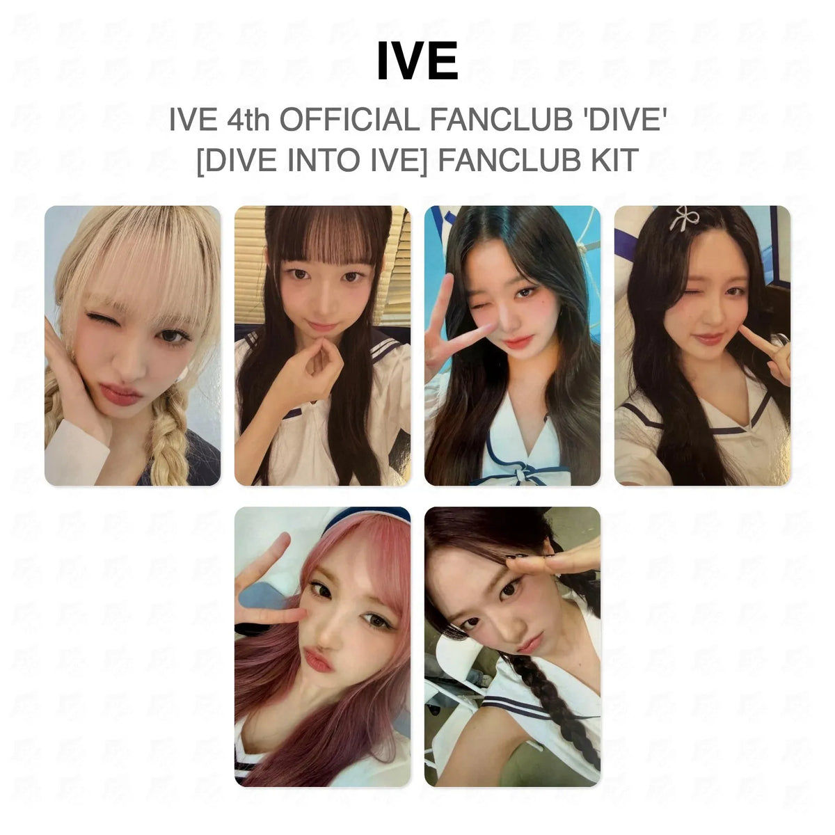 IVE 4th OFFICIAL FANCLUB 'DIVE' [DIVE INTO IVE] FANCLUB KIT Official Photocard