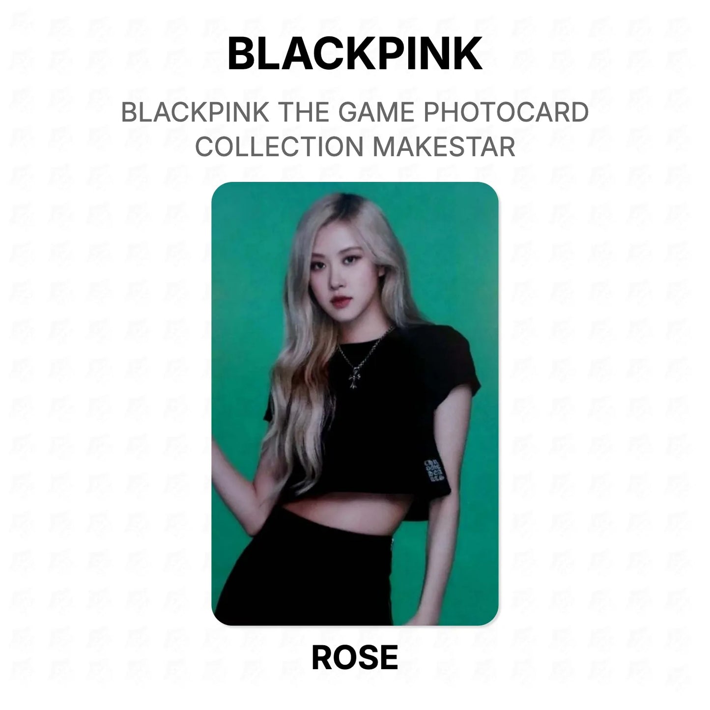 BLACKPINK THE GAME PHOTOCARD COLLECTION MAKESTAR Official Photocard