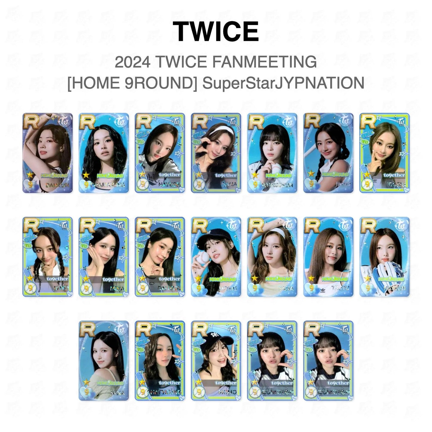 TWICE 2024 TWICE FANMEETING [HOME 9ROUND] SuperStarJYPNATION Official Photocard