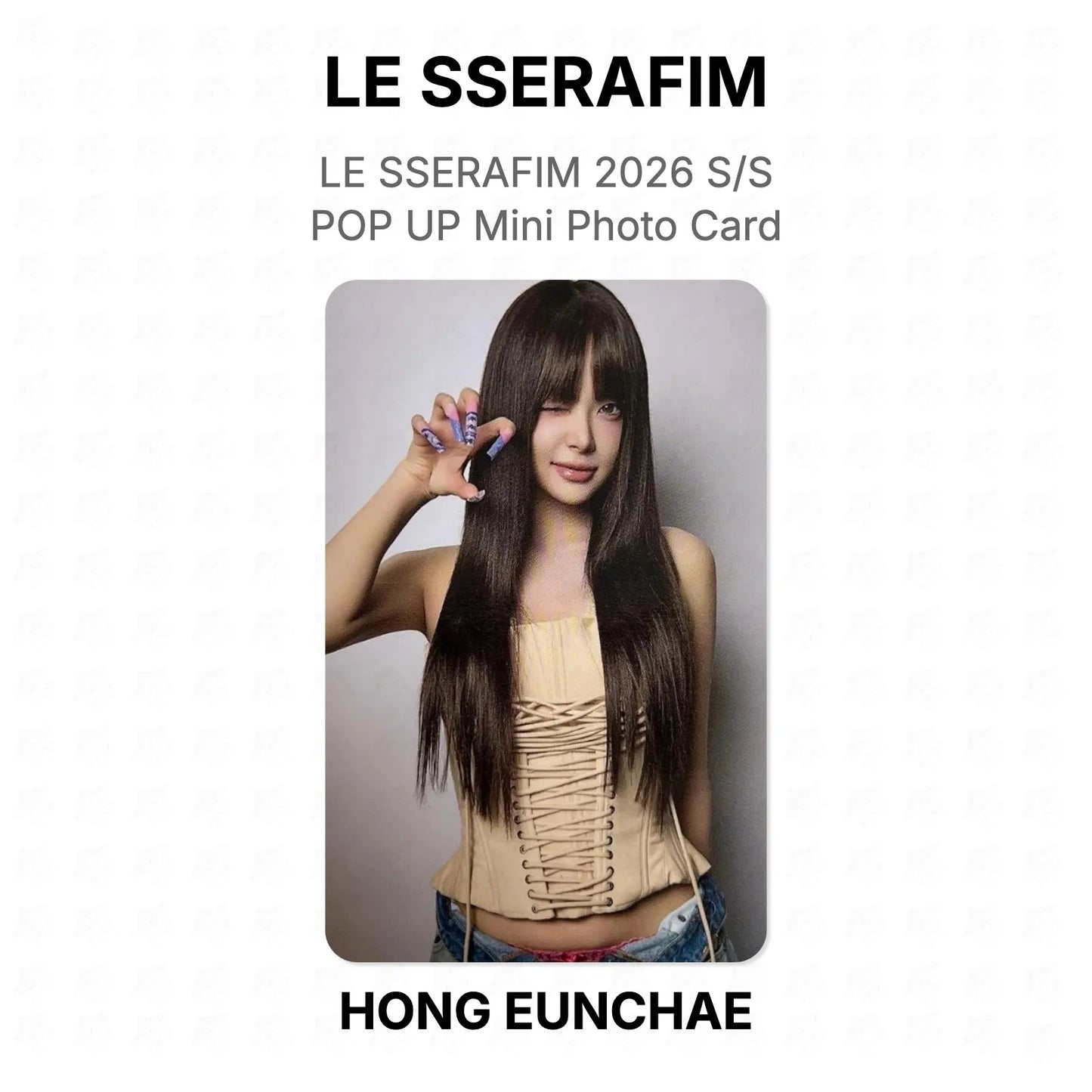 LE SSERAFIM 2026 S/S POP UP Mini Photo Card Official Photocard