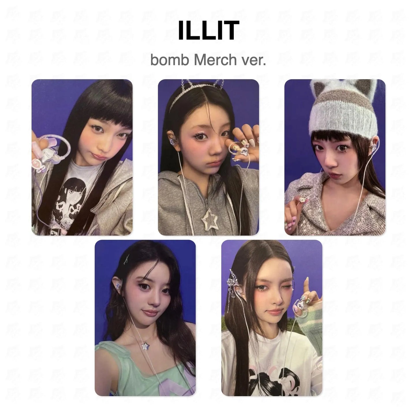 ILLIT bomb Merch ver. Official Photocard