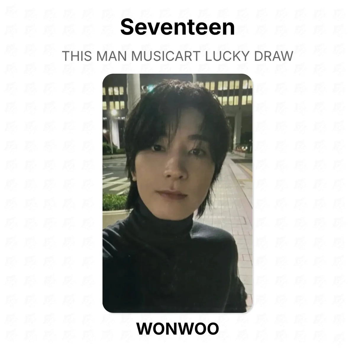 Seventeen THIS MAN MUSICART LUCKY DRAW Official Photocard