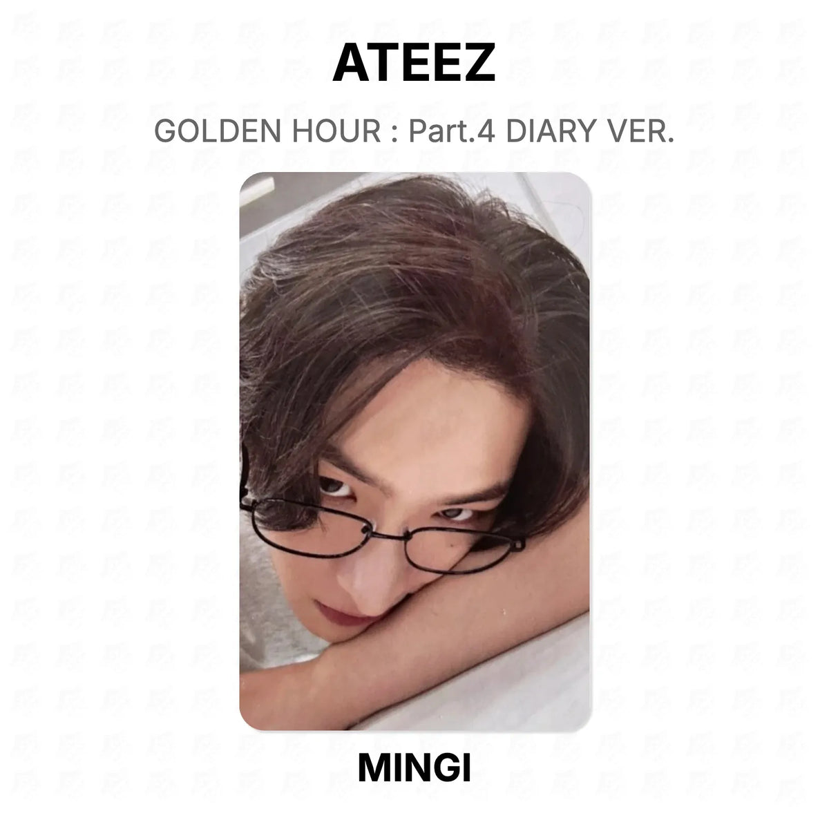 ATEEZ GOLDEN HOUR : Part.4 DIARY VER. Official Photocard