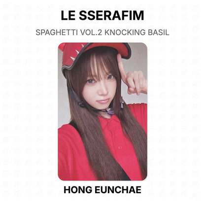LE SSERAFIM SPAGHETTI VOL.2 KNOCKING BASIL Official Photocard
